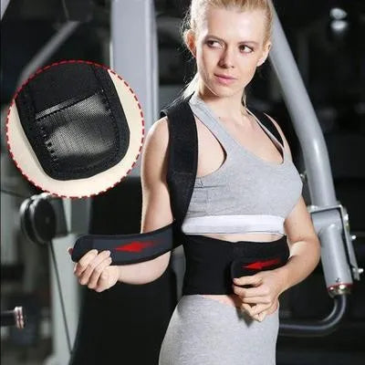 Black Heavy Duty Posture Corrector Belt