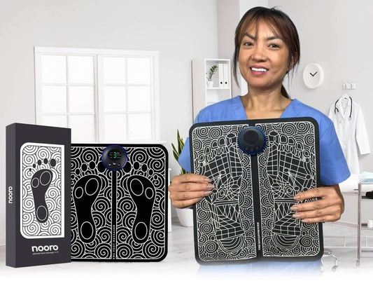 Foot Massager Mat Black PU Leather Pack of 1