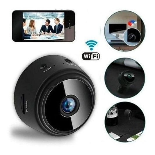 Mini WiFi Camera HD 1080P Night Vision Black