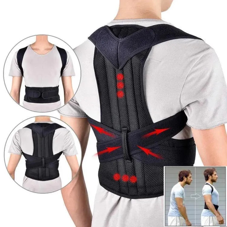 Black Heavy Duty Posture Corrector Belt