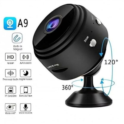 Mini WiFi Camera HD 1080P Night Vision Black