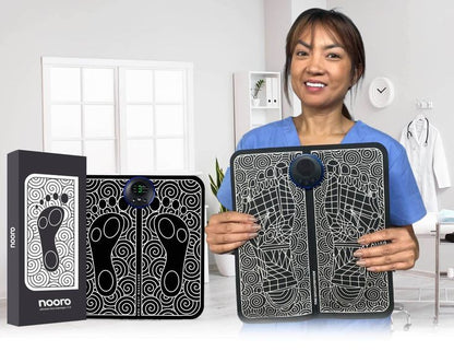 Foot Massager Mat Black PU Leather Pack of 1