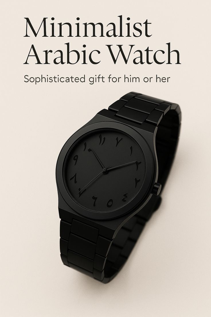 Arabic Aura 2025 Men’s Watch Black